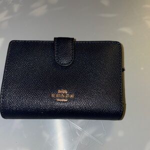 Coach Textured Black Leather Wallet